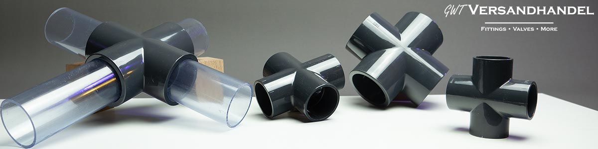 PVC cross piece piping pool