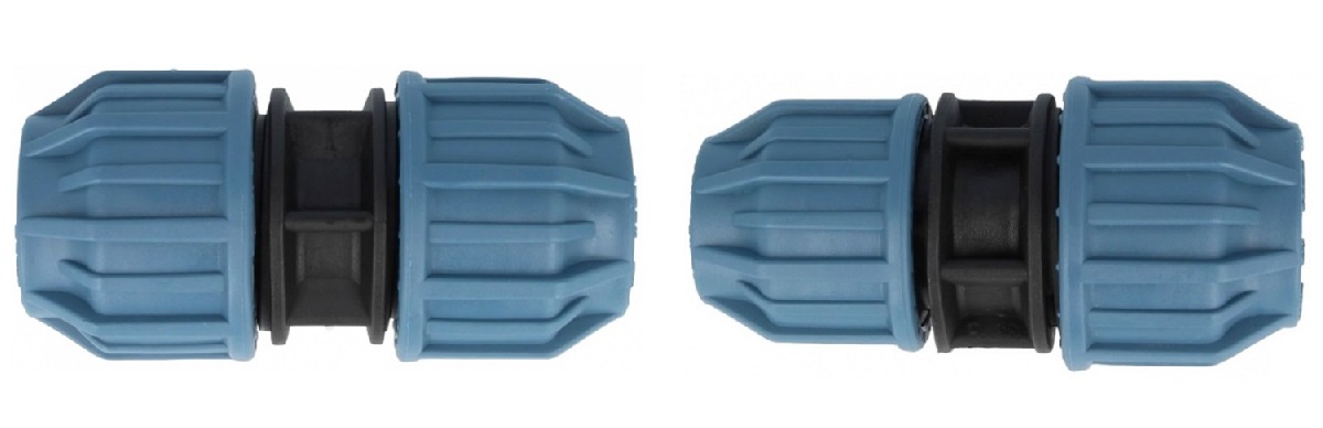 PP Klemmverbinder Für PE-Rohr 20 Mm – Kupplung, Lösbar, Trinkwassergeeignet, UV-beständig