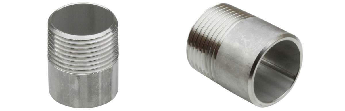 Edelstahl Gewindefittings - Edelstahl Anschweissnippel