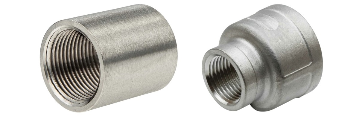 Edelstahl Gewindefittings - Edelstahl Muffe und Reduziermuffe