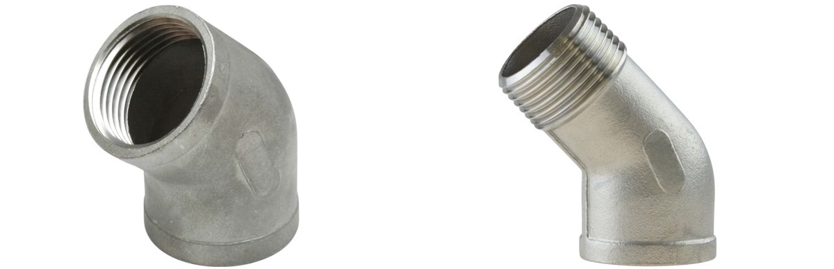Edelstahl Gewindefittings - Edelstahl Winkel 45 Grad