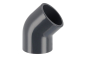 Preview: PVC Winkel 45 Grad 110mm Klebemuffe