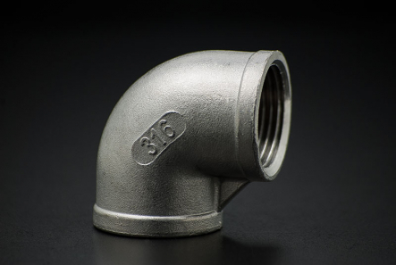Stainless Steel Elbow 90 Degree - 1/4 Inch / Female Thread x Female Thread
