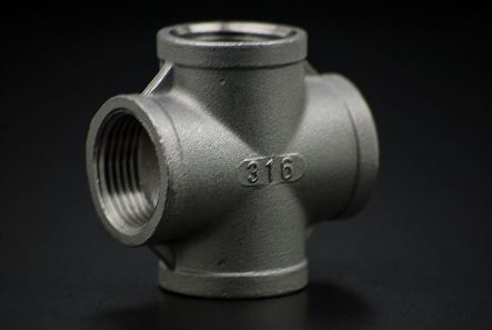 Stainless Steel Crosspiece - 1/4 Inch / 4x Female Thread