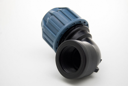 PE Elbow 90 degree Female Thread (Coupling x Female Thread) - 40mm x 1 1/4 Inch / PN16