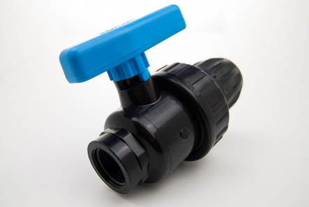 PE Ball Valve Female Thread (Coupling x Female Thread) - 50mm x 1 1/2 Inch / PN10