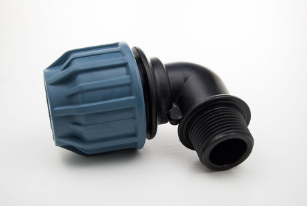 PE Elbow 90 degree Male Thread (Coupling x Male Thread) - 63mm x 2 Inch / PN10