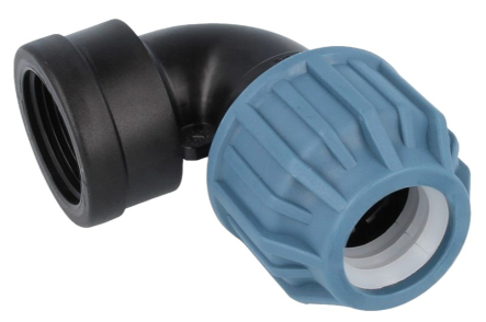 2 X well2wellness PVC Druckschlauchtülle Octágono con Klebeanschluss 2 X 40MM