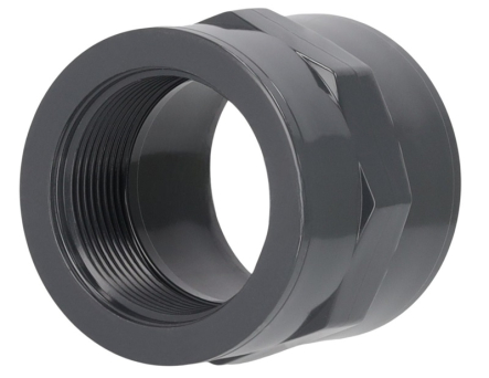 Well2wellness Raccordo A Tubo PVC 50 Mm X 50 Mm - 3 Pezzi, Grigio, Max 16 Bar Per Piscina E Pompa - 6