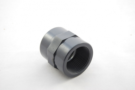 PVC Transition Socket - 25mm x 3/4 Inch / Glue Socket x Female Thread