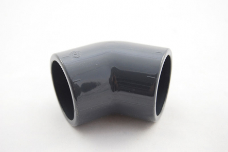 PVC Elbow 45 Degree - 63mm x 63mm / Glue Socket x Glue Socket