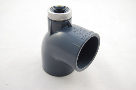 PVC Elbow 90 Degree Emptying On Top - 50mm x 50mm - 1/2 Inch / Glue Socket x Glue Socket