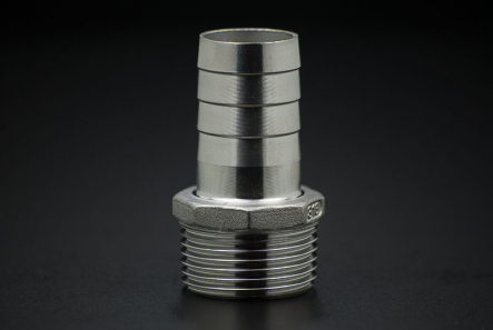 Stainless Steel Hose Nozzle - 3/4 Inch x 19mm / Male Thread x Hose Nozzle