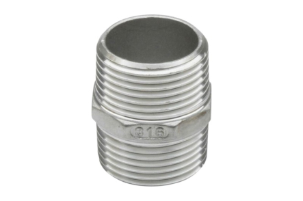 Edelstahl Doppelnippel Aussengewinde x Aussengewinde