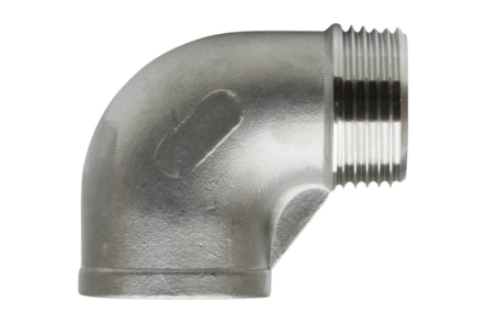 Preview: Edelstahl Winkel 90 Grad Innengewinde x Aussengewinde