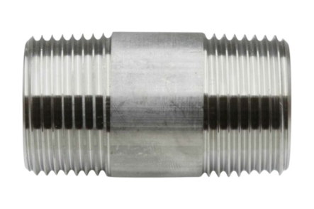 Preview: Edelstahl Rohrdoppelnippel