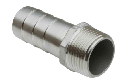 Preview: Edelstahl Schlauchtülle mit Außengewinde