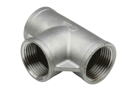 Edelstahl T-Stück 3fach Innengewinde