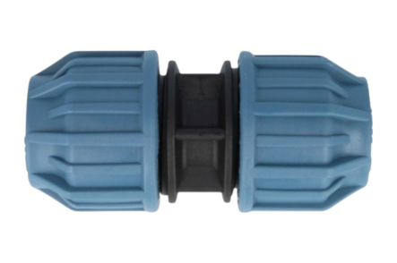 Preview: PP Kupplung - PP Klemmverbinder mit Überwurfmutter für PE Rohr