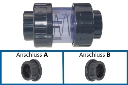 PVC Ruckschlagventil Transparent