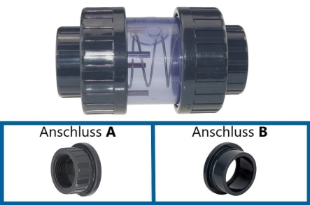 PVC Ruckschlagventil Transparent