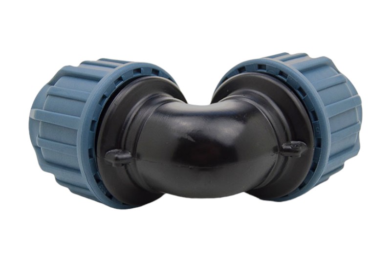 Winkel Für 25 Mm PE-Rohr – Mit Innengewinde 3/4 Zoll, Aus Polyethylen, Schnelle Montage Durch Stecksystem