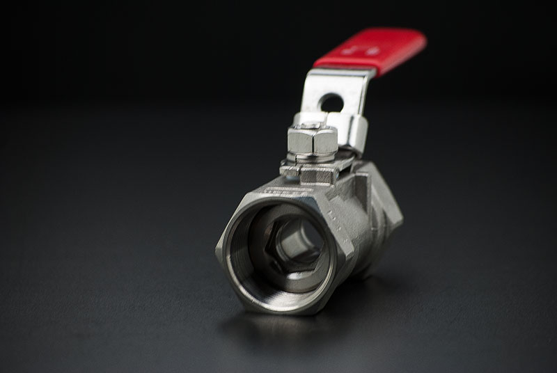 Stainless Steel Ball Valve One-Piece Reduced - 1/4 Inch / Female Thread x Female Thread