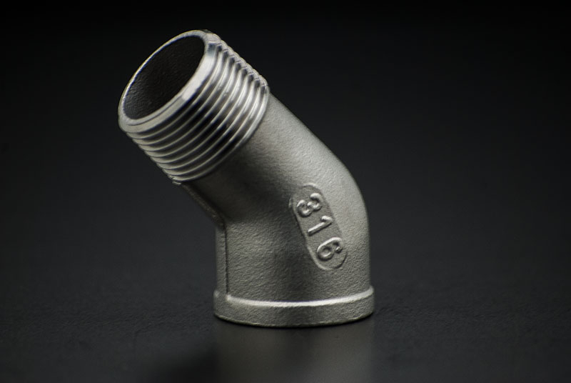 Stainless Steel Elbow 45 Degree  - 3/4 Inch / Female Thread x Male Thread
