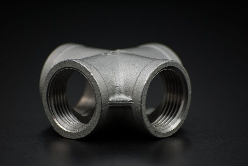 Stainless Steel Crosspiece - 1/4 Inch / 4x Female Thread