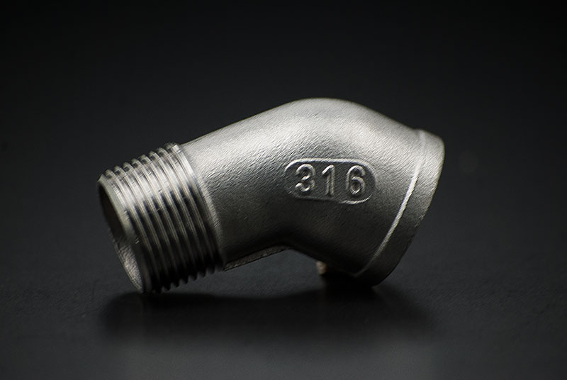 Stainless Steel Elbow 45 Degree  - 3/4 Inch / Female Thread x Male Thread