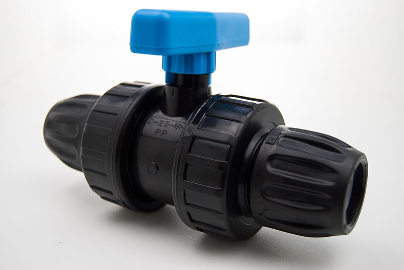 PE Ball Valve (Coupling x Coupling) - 20mm x 20mm / PN10