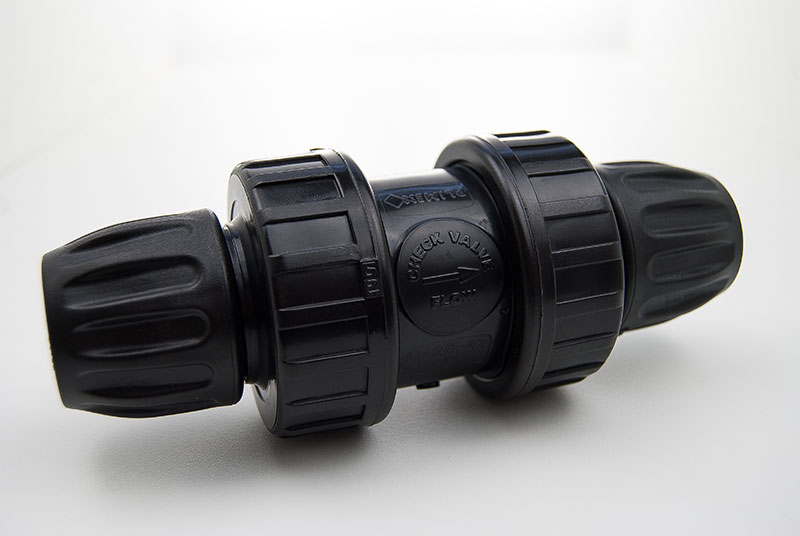 PE Check Valve Coupling x Coupling - 63mm x 63mm / PN10