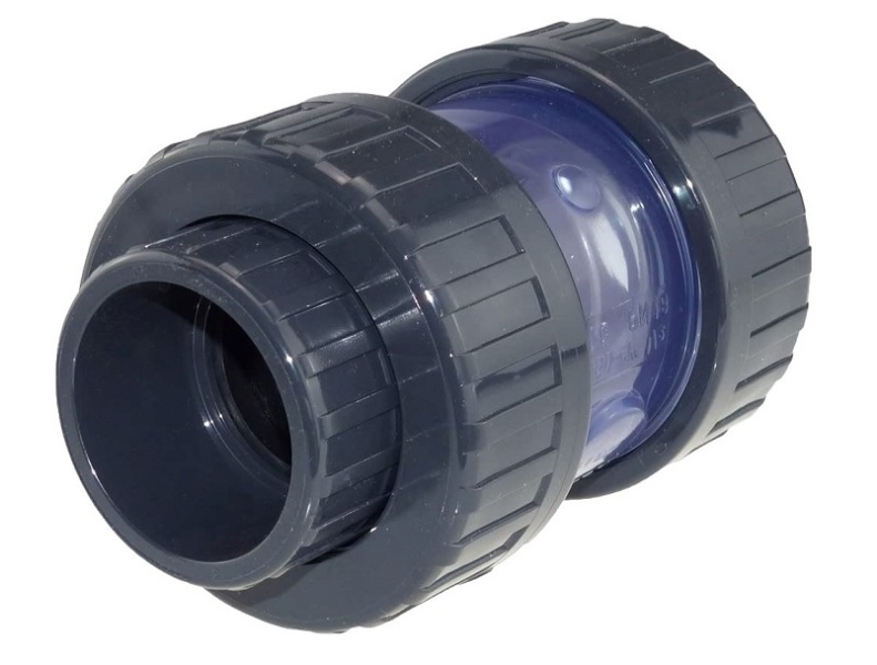 Well2wellness Bussola Flangiata In PVC Con Attacco Adesivo, Ricambio DN 50 Mm Per Valvole A Sfera E Di Non Ritorno