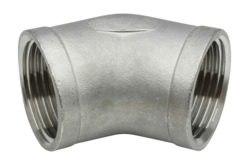 Edelstahl Winkel 45 Grad Innengewinde x Innengewinde