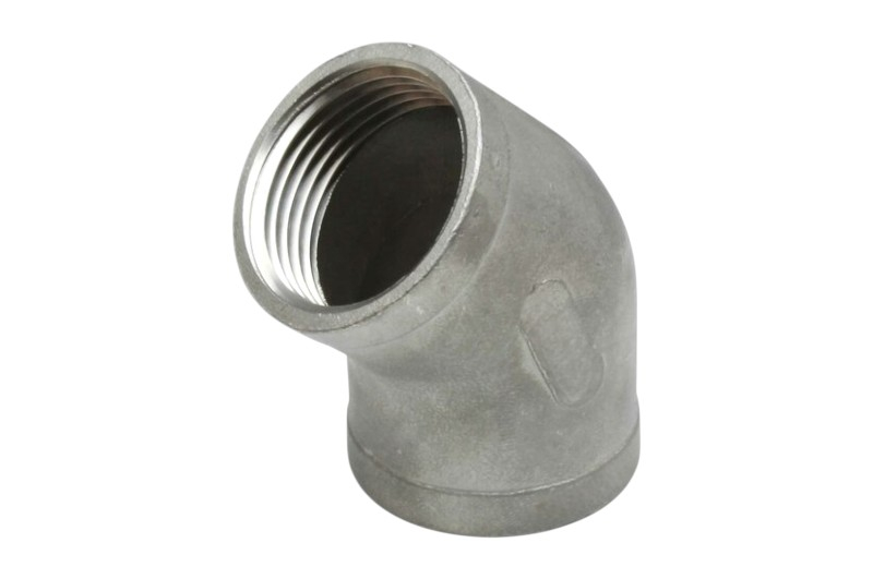 Edelstahl Winkel 45 Grad Innengewinde x Innengewinde