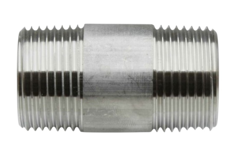 Edelstahl Rohrdoppelnippel