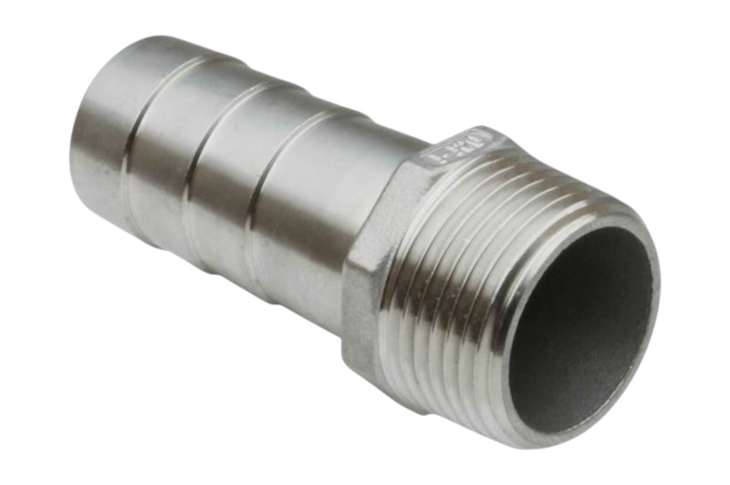 Edelstahl Schlauchtülle mit Außengewinde