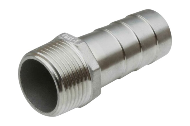 Edelstahl Schlauchtülle mit Außengewinde
