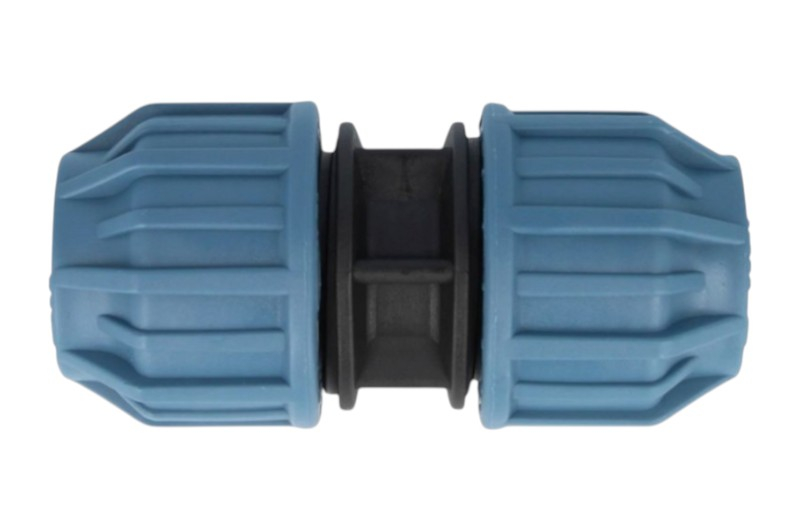 PP Kupplung - PP Klemmverbinder mit Überwurfmutter für PE Rohr