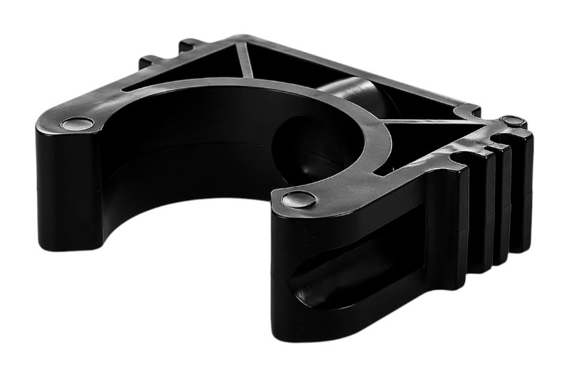 Rohrschelle Rohrhalter ohne Bügel in Schwarz