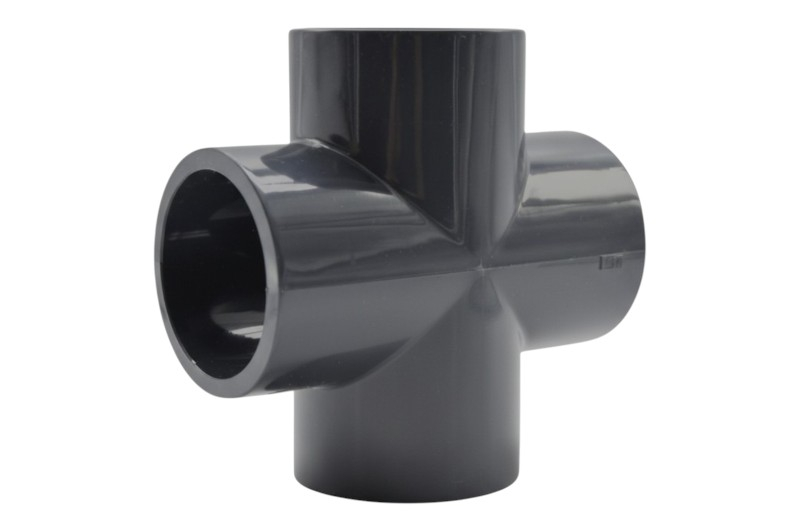 PVC-U Kreuzstück 4x Klebemuffe