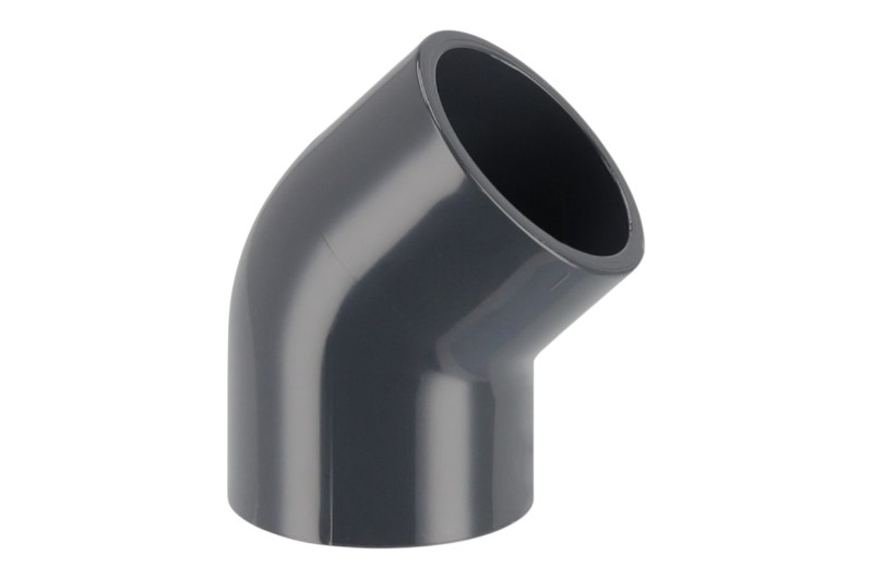 PVC Winkel 45 Grad 110mm Klebemuffe